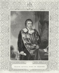 Francis Russell, 5e hertog van Bedford, gegraveerd door W. T. Mote
